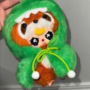 baby three I am not a warrior raccoon Dino NEW opened plush